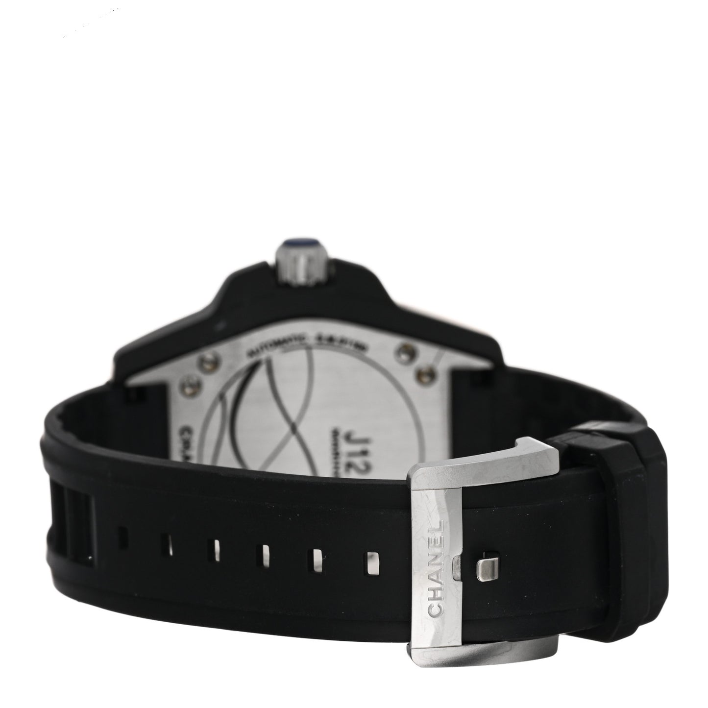 Stainless Steel Ceramic Rubber 38mm J12 Marine Automatic Watch Black