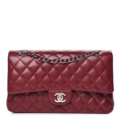 Chanel Caviar Quilted Medium Double Flap Dark Red 1 of 11