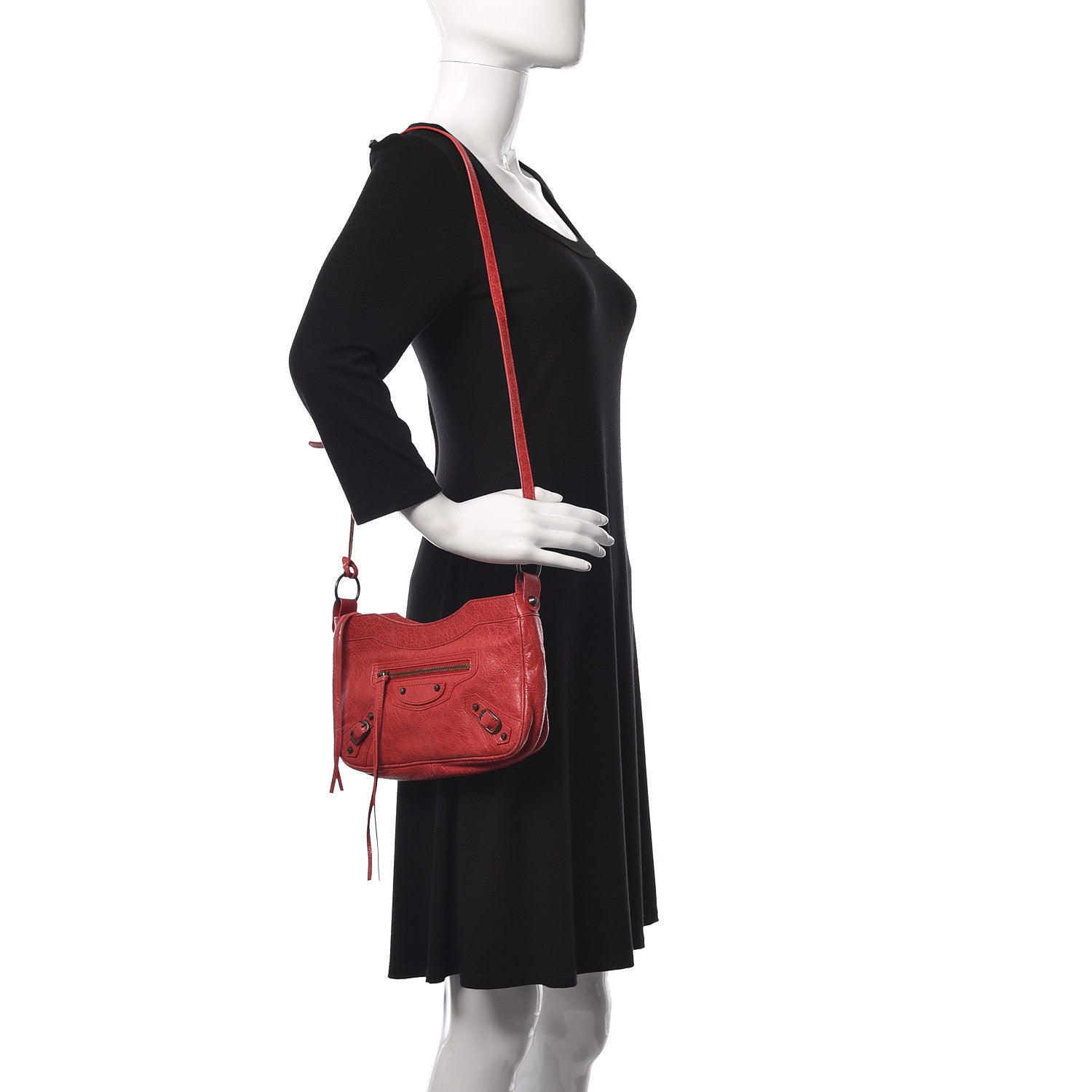 Balenciaga Agneau Classic Hardware Hip Rouge Cardinal 2 of 10