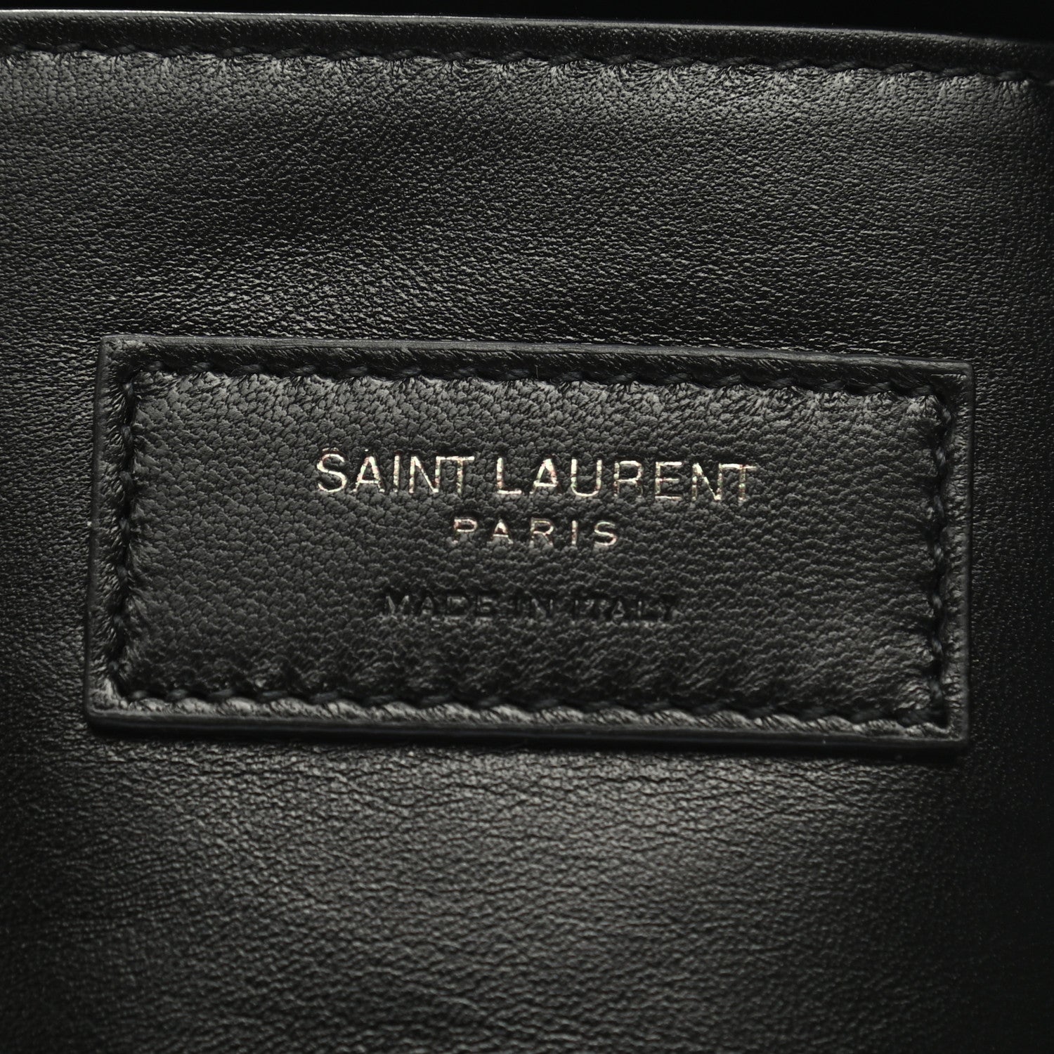 Saint Laurent Grain De Poudre West Hollywood Monogram Fold Over Clutch Black 6 of 8