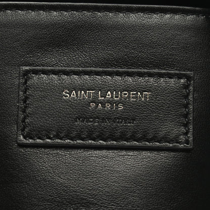 Saint Laurent Grain De Poudre West Hollywood Monogram Fold Over Clutch Black 6 of 8