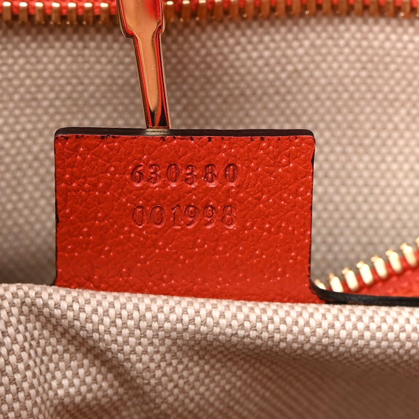 Fabric Embroidered Miami Striped Tote Bag Orange
