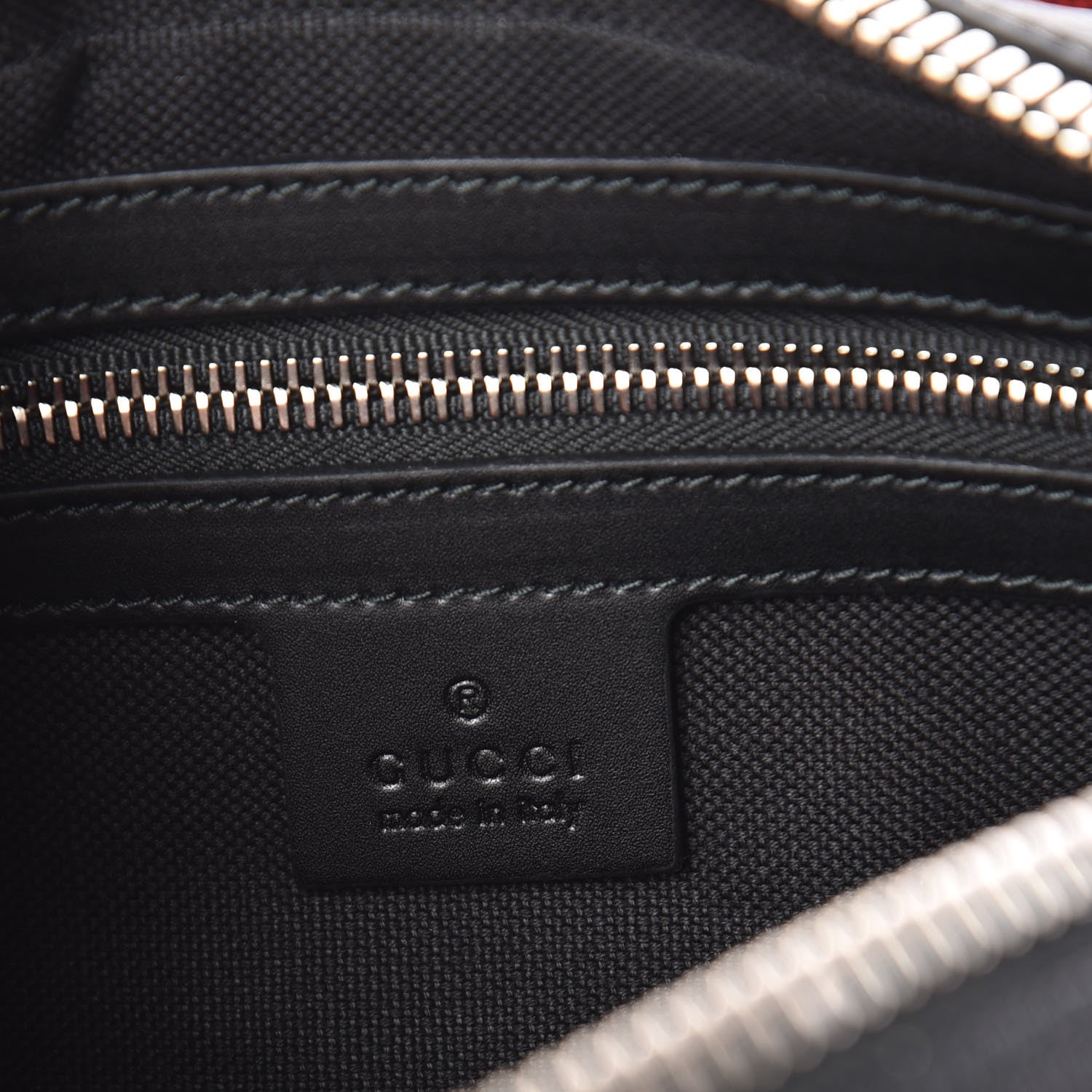 Gucci Soft GG Supreme Monogram Web Belt Bag Black Grey 6 of 10