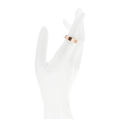 Cartier 18K Pink Gold 3 Diamond 5.5mm LOVE Ring 54 6.75 2 of 5