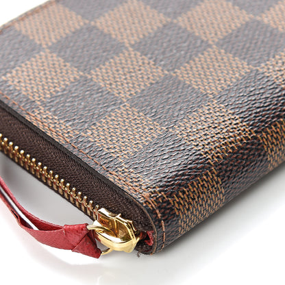 Louis Vuitton Damier Ebene Clemence Wallet Cherry 8 of 12