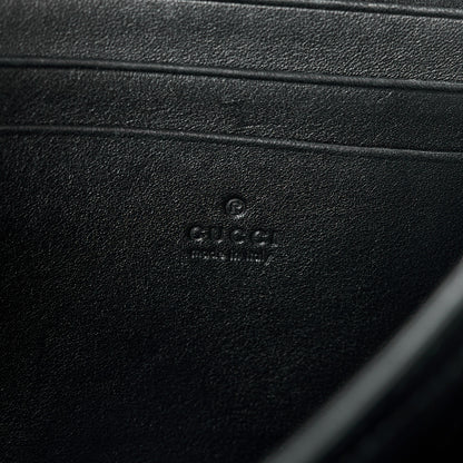 Gucci Calfskin Matelasse GG Marmont Chain Wallet Black 7 of 11