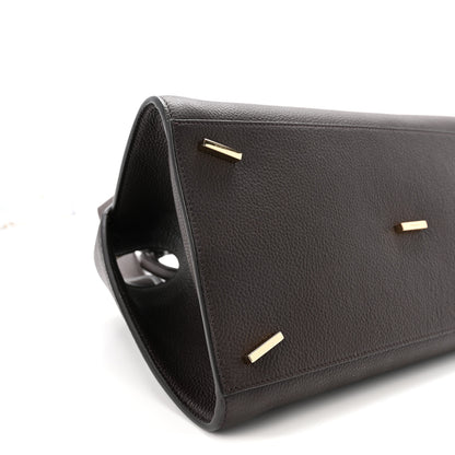 Salvatore Ferragamo Calfskin Small Hug Bag Testa Di Moro Burnt Ocra 9 of 10