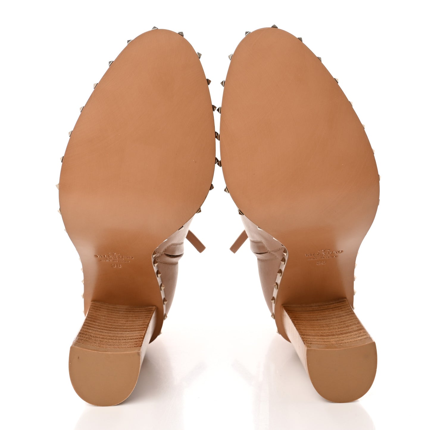 Nappa Soul Rockstud 90mm Ankle Boots 38 Skin Sorbet