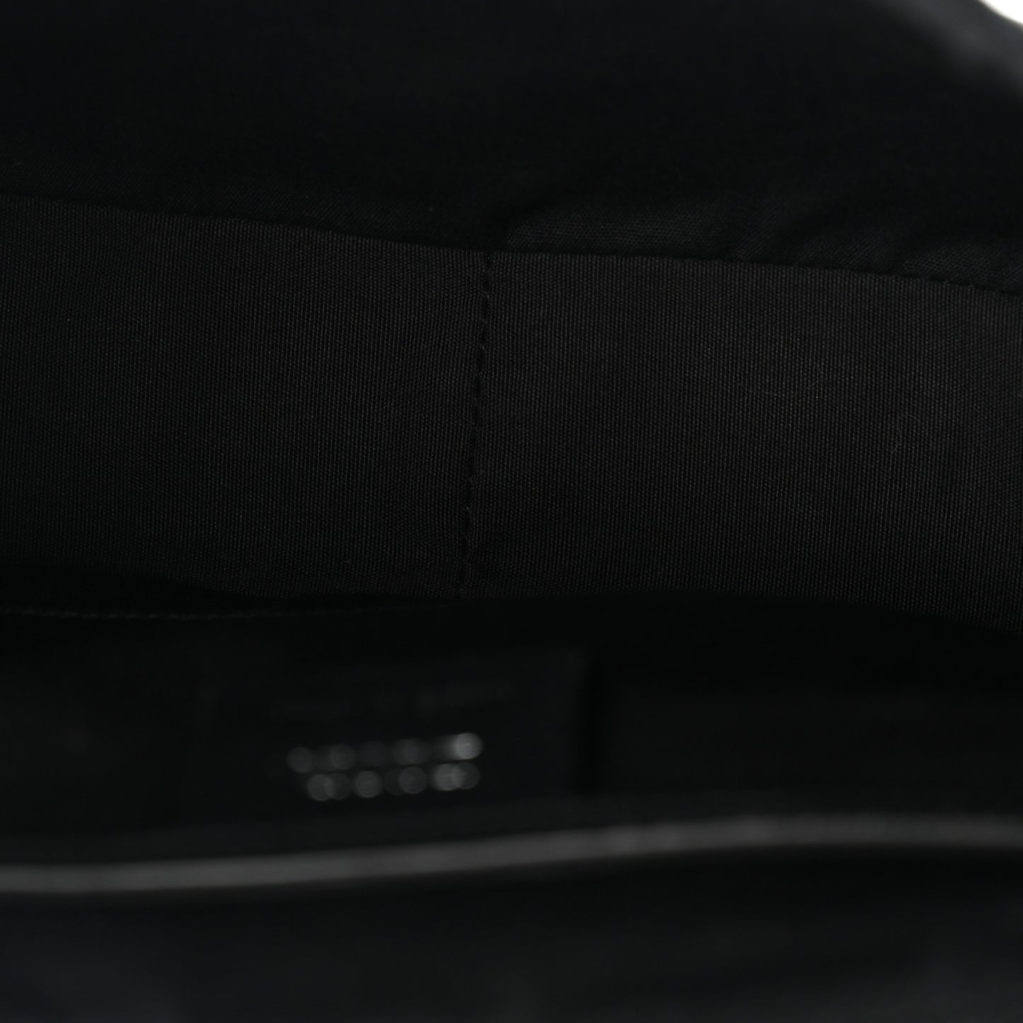 Grained Calfskin Oblique Mini Saddle Messenger Black