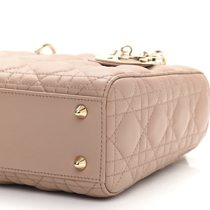 Christian Dior Lambskin Cannage Small My ABCDior Lady Dior Taupe 9 of 10