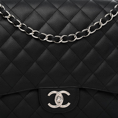 Chanel Caviar Quilted Maxi Double Flap Black 8 of 14
