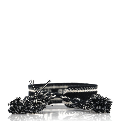 Christian Dior Woven Cotton J'Adior Friendship Bracelet Black 3 of 3