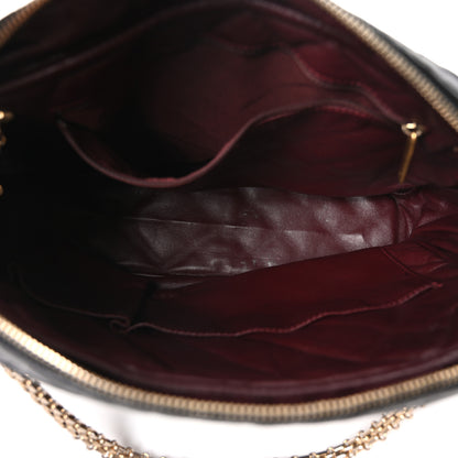 Chanel Aged Calfskin Quilted Large Reissue Camera Case Black 5 of 10