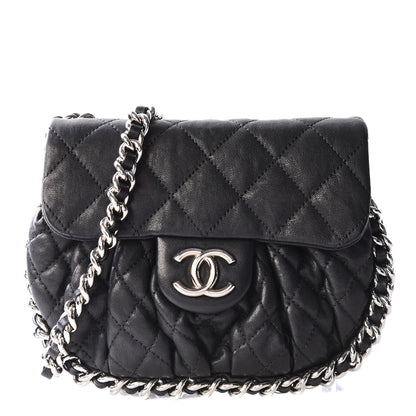 Chanel Washed Lambskin Mini Chain Around Messenger Black 1 of 10