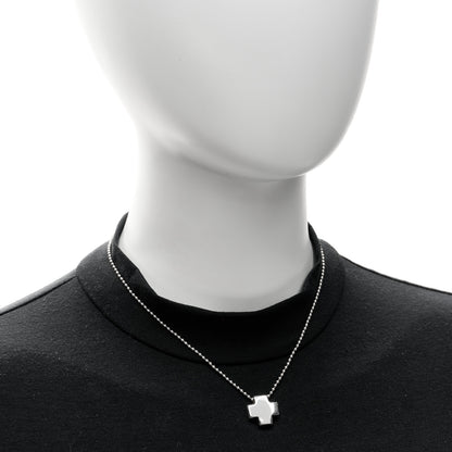 Tiffany Sterling Silver Square Cross Pendant Necklace 2 of 5