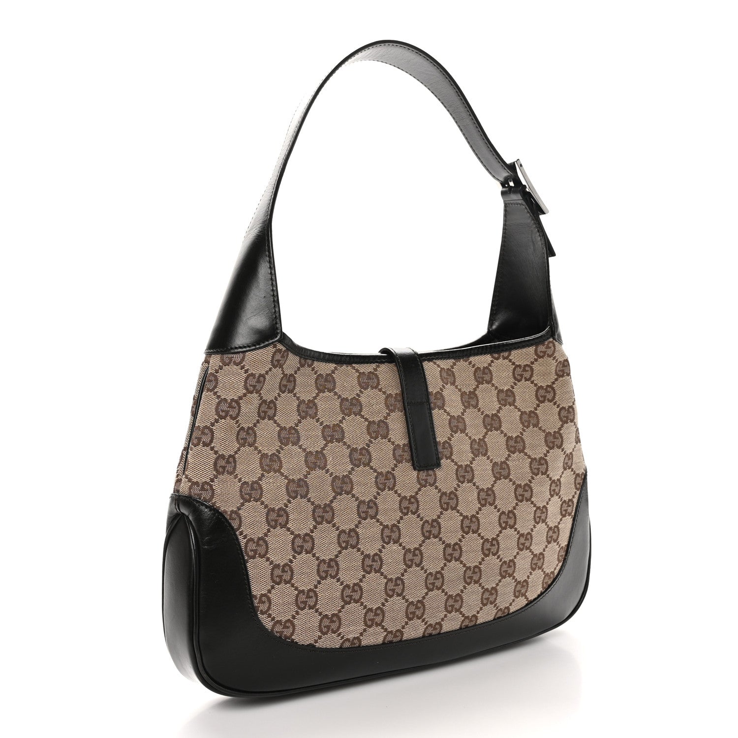 Gucci Monogram Web Jackie O Hobo Dark Brown 3 of 10