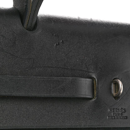 Hermes Toile Officier Vache Calfskin Herbag 39 GM Black 11 of 12