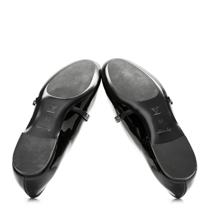 Louis Vuitton Patent Uniformes Ballet Flats 37 Black 7 of 11