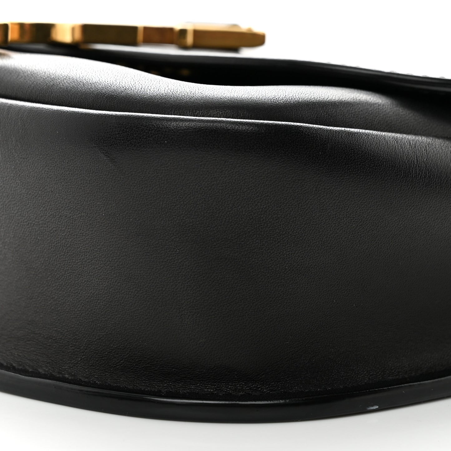 Smooth Calfskin Classic Monogram Small Kaia Satchel Black