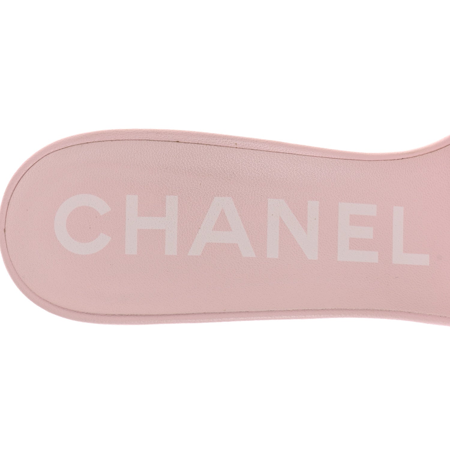 Chanel Lambskin Quilted Textured CC Mules 39 Light Pink 7 of 10
