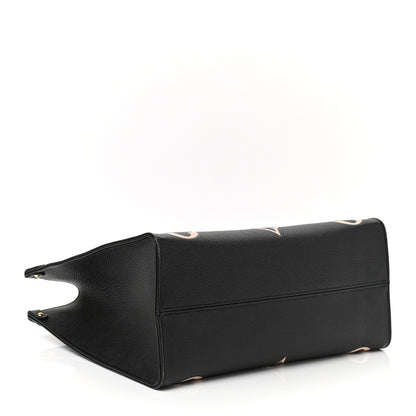 Louis Vuitton Empreinte Monogram Giant Onthego MM Black Beige 4 of 11