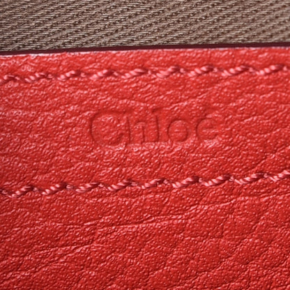 Chloe Calfskin Mini Marcie Round Crossbody Bag Red 7 of 12