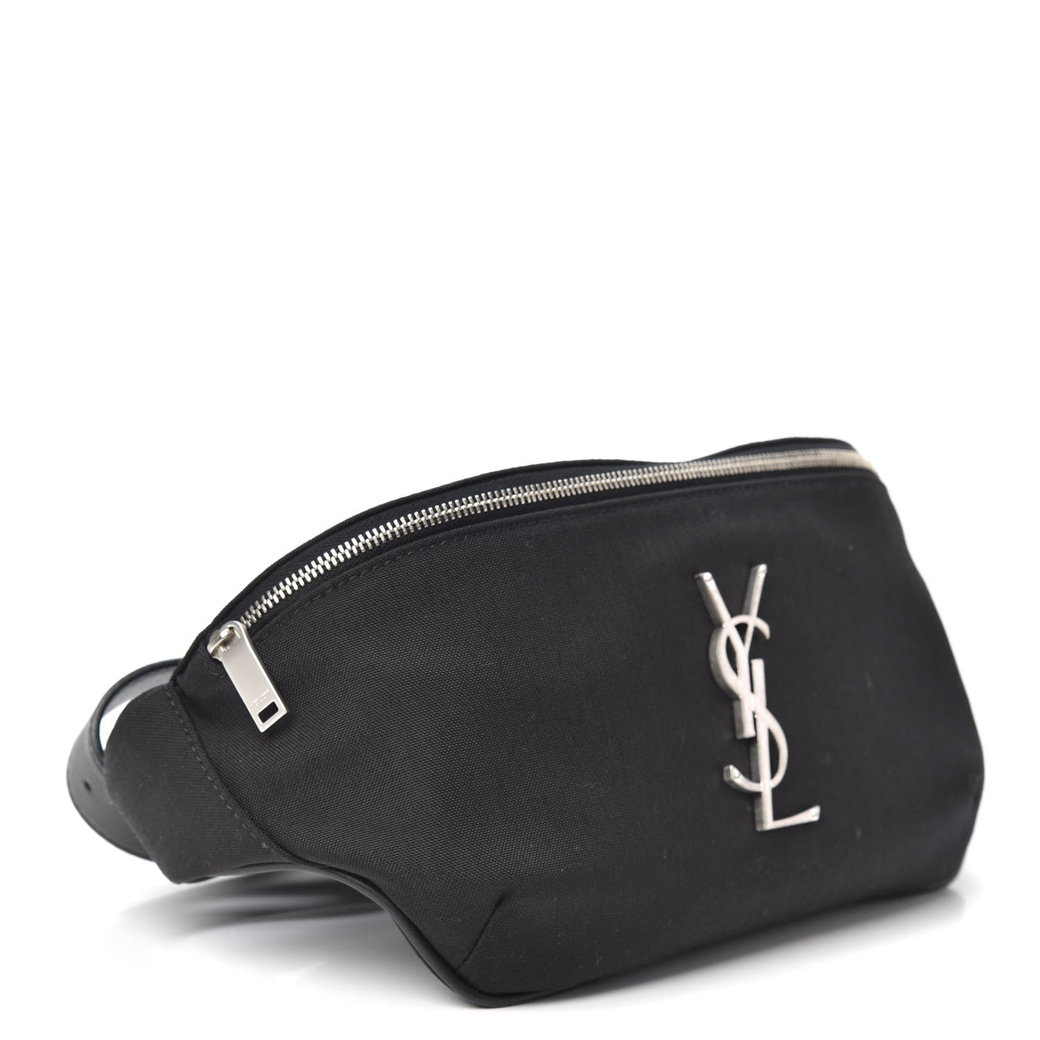 Saint Laurent Canvas Monogram Belt Bag Black 4 of 9