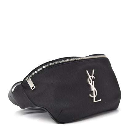 Saint Laurent Canvas Monogram Belt Bag Black 4 of 9