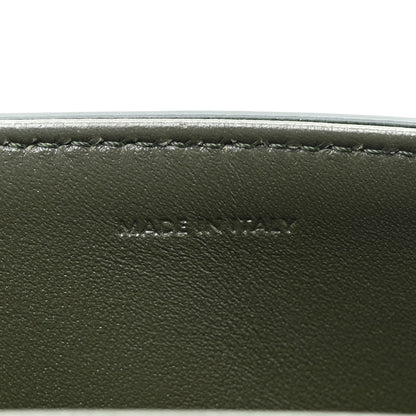 Celine Shiny Calfskin Cuir Triomphe Chain Shoulder Bag Dark Olive 8 of 13