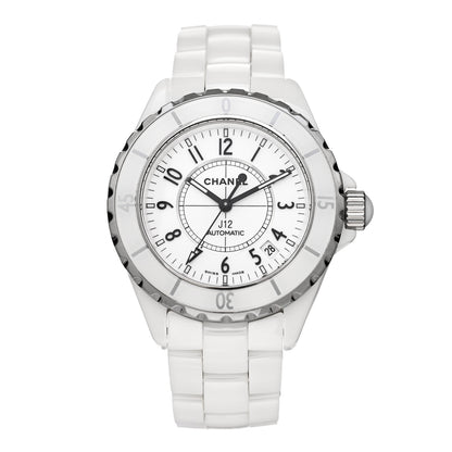 Chanel Stainless Steel Ceramic 38mm J12 Automatic Watch White 1 of 5