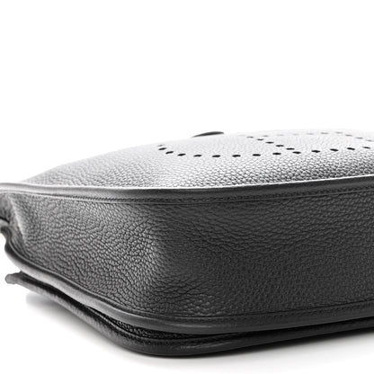 Hermes Taurillon Clemence Evelyne III PM Black 8 of 9