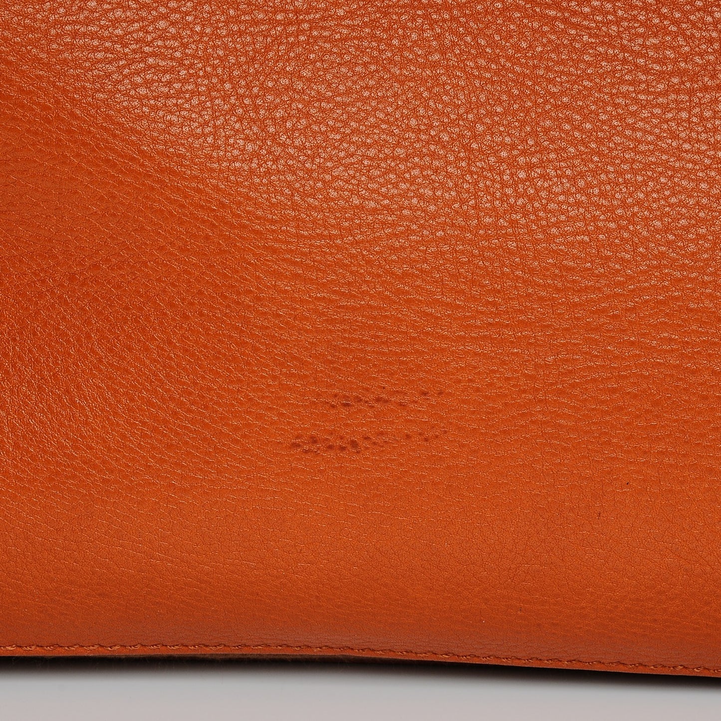 Calfskin Canvas Small Muse Two Orange
