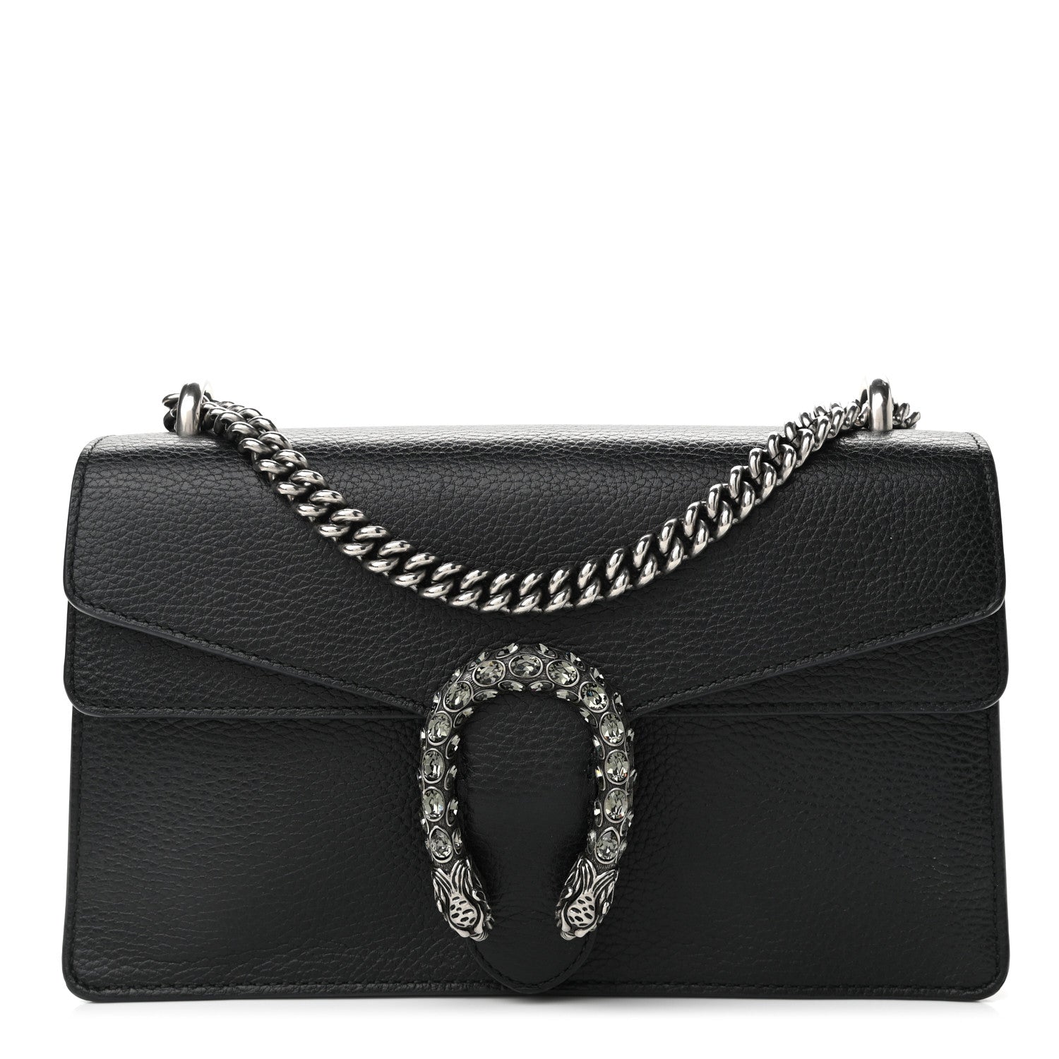 Gucci Pebbled Calfskin Small Dionysus Shoulder Bag Black 1 of 10