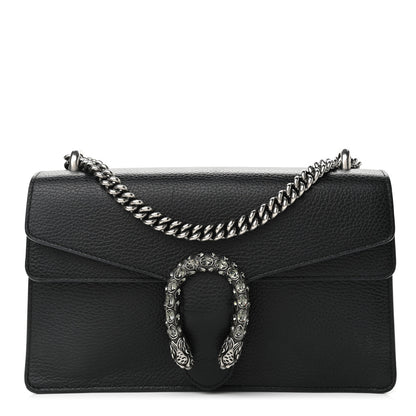 Gucci Pebbled Calfskin Small Dionysus Shoulder Bag Black 1 of 10