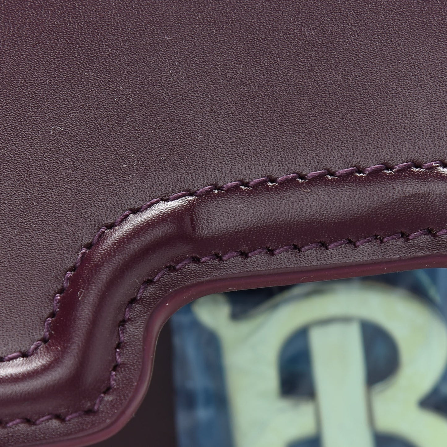 Calfskin Small TB Bag Deep Maroon