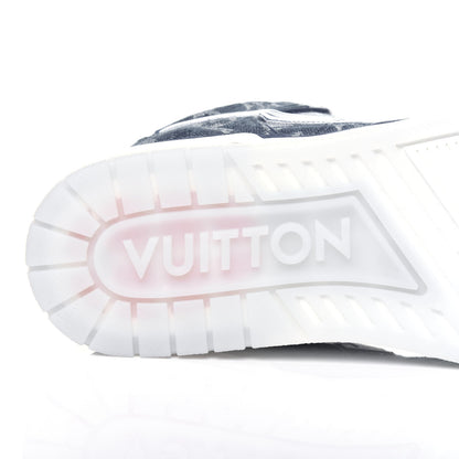 Louis Vuitton Monogram Denim Mens Trainer Sneakers 7 Blue 9 of 9