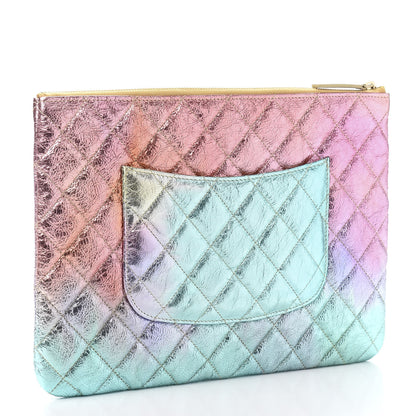 Chanel Metallic Goatskin Quilted Medium 2.55 Reissue Cosmetic Case Multicolor 3 of 8
