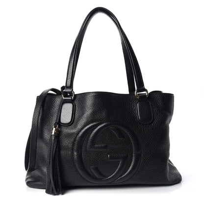 Gucci Cellarius Calfskin Medium Soho Working Tote Black 1 of 10