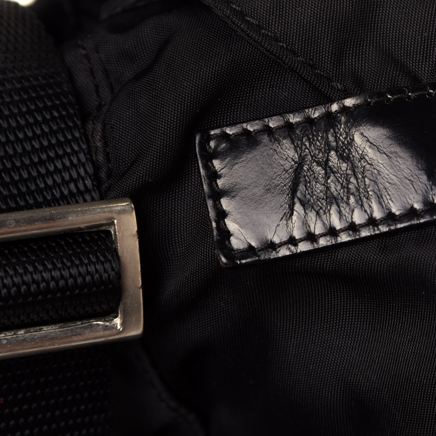 Prada Nylon Vela Messenger Bag Black 14 of 16