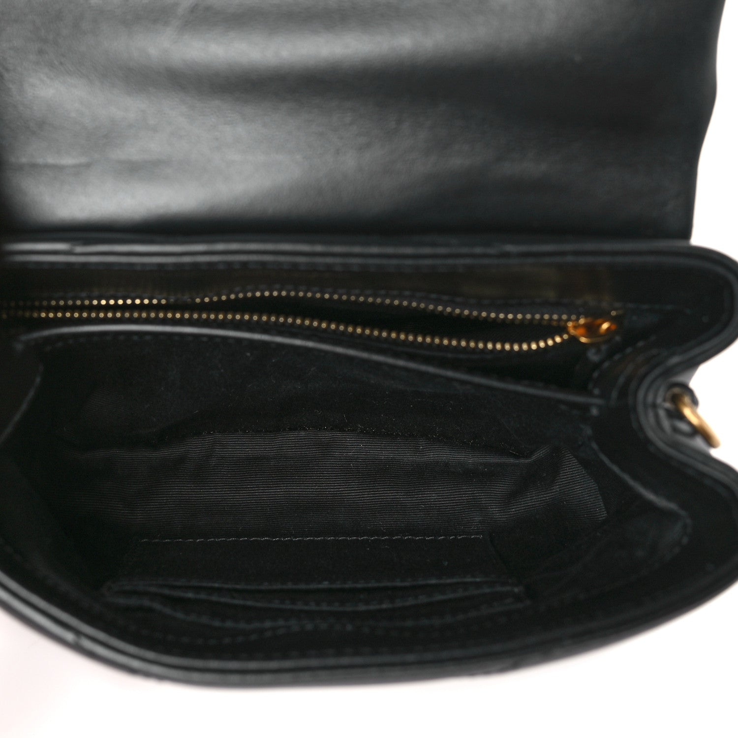 Saint Laurent SAINT LAURENT Calfskin Y Quilted Monogram Toy Loulou Crossbody Bag Black 5 of 8