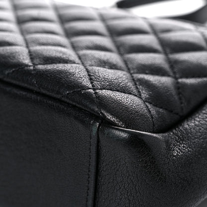 Saint Laurent Sheepskin Tri-Quilt Monogram Medium College Bag Black 10 of 16