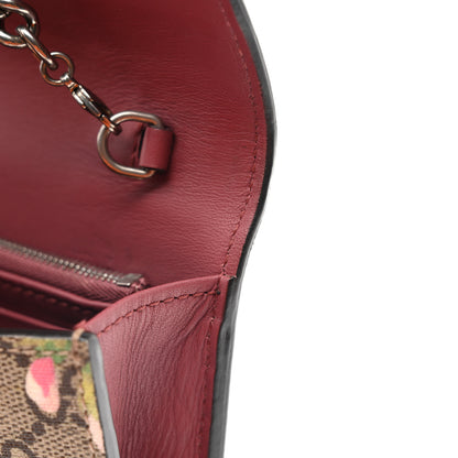 Gucci GG Supreme Monogram Blooms Chain Wallet Beige Multicolor Dry Rose 12 of 12