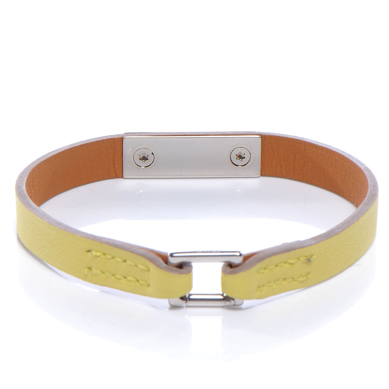 Hermes Swift Micro Rivale Bracelet Medium Soufre Yellow 3 of 7