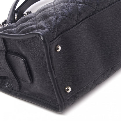 Chanel Caviar Quilted French Riviera Tote Black 5 of 9