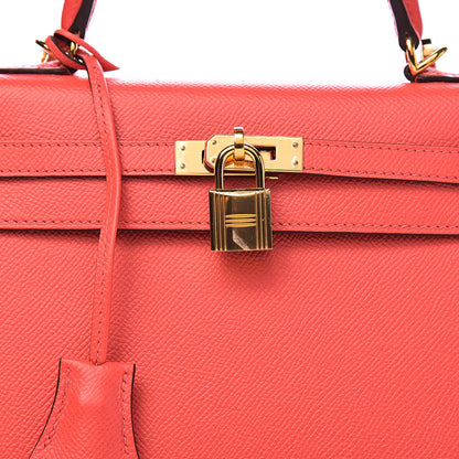 Hermes Epsom Kelly Sellier 25 Rose Jaipur 35 of 35