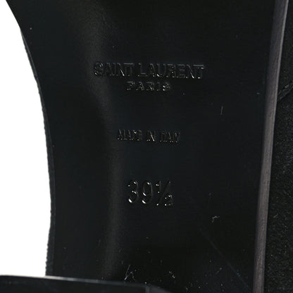 Saint Laurent Suede Chelsea Boots 39.5 Black 7 of 8