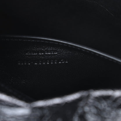 Saint Laurent Crinkled Calfskin Matelasse Monogram Baby Niki Chain Satchel Black 8 of 11