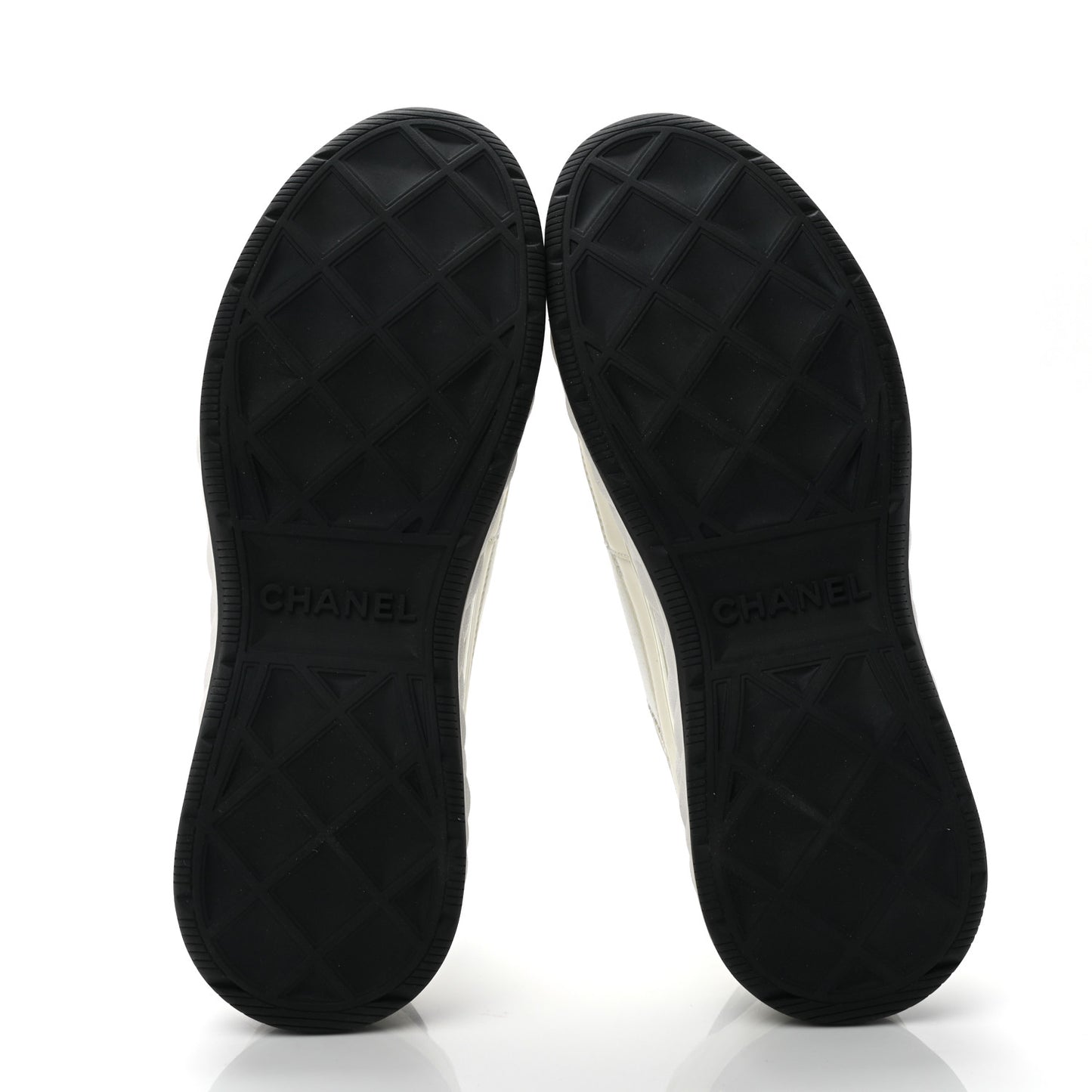 Velvet Calfskin Mixed Fibers Mens CC Sneakers 40 Ivory Black