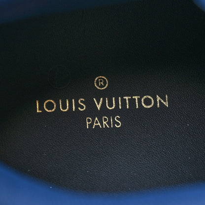 Louis Vuitton Monogram Denim Mens Oberkampf Ankle Boots 10 Blue 8 of 8