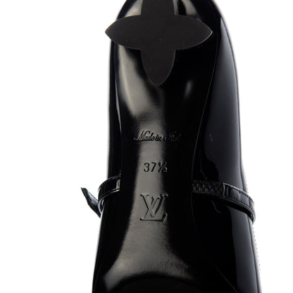 Louis Vuitton Patent Uniformes Silhouette Pumps 37.5 Black 7 of 10
